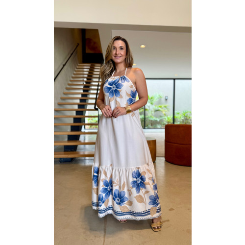 Vestido Longo Frente Única Gabriela