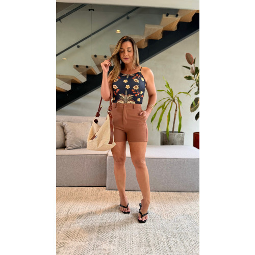 Short Alfaiataria Com Cinto Mara