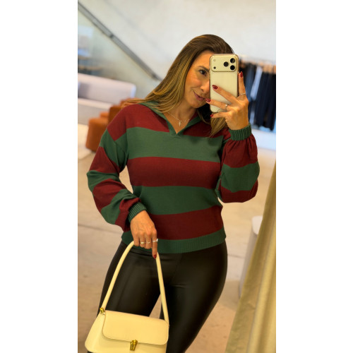 Blusa Tricot Manga Longa Flávia Cores
