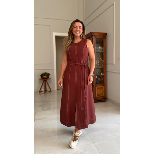 Vestido Midi Regata Lili