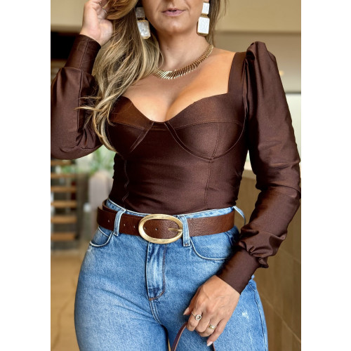 Body Manga Longa Princesa