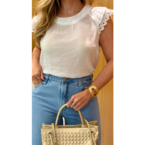 Blusa Detalhe Manga Ariane