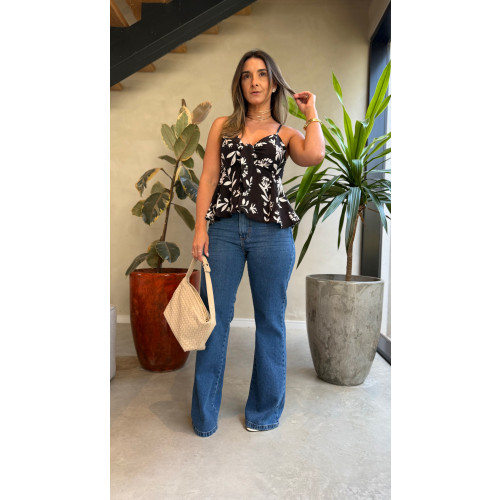 Calça Jeans Wide Leg Dani