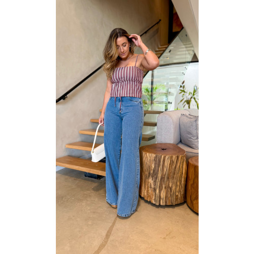 Calça Jeans Wide Leg Lay