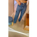 Calça Jeans Reta Cargo Tamy