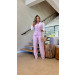 Conjunto Blusa Botões E Calça Alfaiataria Lia