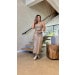 Conjunto Cropped E Saia Midi Couro Sara