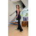 Conjunto Blusa E Calça Risca De Giz