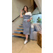 Conjunto Blusa E Saia Midi Olivia