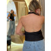 Blusa Frente Única Acetinada Cíntia 