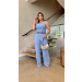 Conjunto Cropped E Calça Alfaiataria Brenda