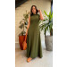 Vestido Longo Canelado Cecilia