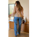 Calça Jeans Wide Leg Tayla
