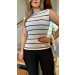 Blusa Gola Alta Canelada Aline