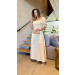 Vestido Midi Com Manga Lais