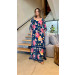 Vestido Longo Com Manga Bia