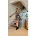 Vestido Curto Com Cinto Animal Print
