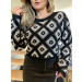 Blusa Manga Longa Crochê Beth