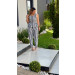 Conjunto Blusa E Calça Listrada Yolanda 