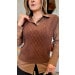 Camisa Com Suéter Tricot Sabrina