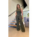 Conjunto Cropped E Calça Pantalona Ayla