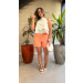 Blusa Gola Alta Babados Fer