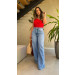 Calça Jeans Wide Leg Lana