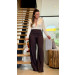 Calça Pantalona Detalhe Cós Aline