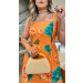 Vestido Midi Viscose Com Alcinha De Amarrar