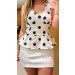 Conjunto Blusa E Shortsaia Poá Valesca 