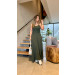 Vestido Midi Canelado Alice