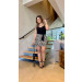 Conjunto Cropped E Saia Laura
