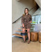 Conjunto Camisa E Short Animal Print 