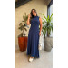 Vestido Longo Canelado Cecilia