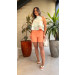 Blusa Gola Alta Babados Fer