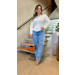 Blusa Tricot Manga Longa Tati