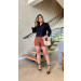 Conjunto Colete E Short Linho Barbara
