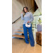 Calça Jeans Reta Roberta