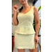 Conjunto Blusa Peplun E Saia Julia
