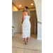 Conjunto Cropped E Saia Longa Renda Maya