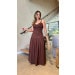 Conjunto Cropped E Saia Longa Linho Bianca