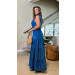 Vestido Longo Jeans Botões Leila