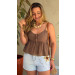 Short Jeans Detalhe Bordado Flower 