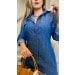 Vestido Chamise Longo Jeans Mari