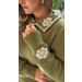 Blusa Tricot Detalhe Gola Mel