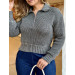 Blusa Tricot Manga Longa Lana