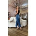 Saia Midi Jeans Helena