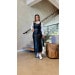 Conjunto Cropped E Saia Midi Couro Sara