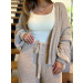 Conjunto Casaco E Calça Tricot Leila