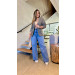 Calça Jeans Wide Leg Agata